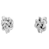 "Tressa Weave" 925 Sterling Silver Stud Earrings