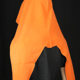 Triangle Mohair Hood Scarf, Extra Long and Featherlight - ORANGE