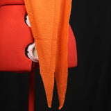 Triangle Mohair Hood Scarf, Extra Long and Featherlight - ORANGE