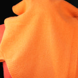 Triangle Mohair Hood Scarf, Extra Long and Featherlight - ORANGE