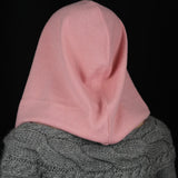 Triangle Mohair Hood Scarf, Extra Long and Featherlight - PINK