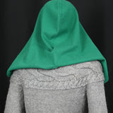 Triangle Mohair Hood Scarf, Extra Long and Featherlight - FOREST GREEN