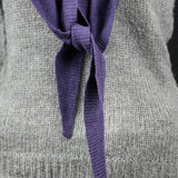 Triangle Mohair Hood Scarf, Extra Long and Featherlight - PLUM