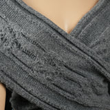 Unique Infinity Scarf made with clotted yarn