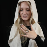 100% Merino Sophie Hood Scarf, Extra Long and Featherlight