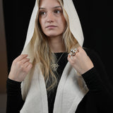 100% Merino Sophie Hood Scarf, Extra Long and Featherlight