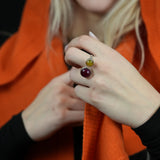 100% Merino Sophie Hood Scarf, Extra Long and Featherlight - ORANGE