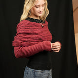 Scarf with Sleeves - Scarlet Red