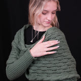 Scarf with Sleeves - Forest Green