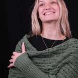 Scarf with Sleeves - Forest Green