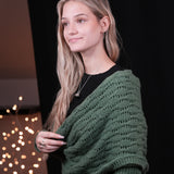 Scarf with Sleeves - Forest Green