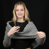 Scarf with Sleeves - Dove Grey