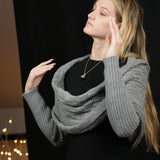 Scarf with Sleeves - Dove Grey