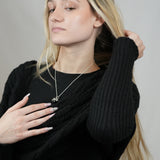 Scarf with Sleeves - Charcoal Black