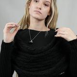 Scarf with Sleeves - Charcoal Black