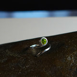 "Madelia Peridot" 925 Sterling Silver Ring with Madelia Peridot