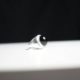 "The Cure" 925 Serling Silver Obsidian Ring