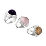 "The Cure" 925 Serling Silver Obsidian Ring