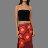 One-Size Luxurious Linen/Cotton blended Petal Wrap Summer Skirt