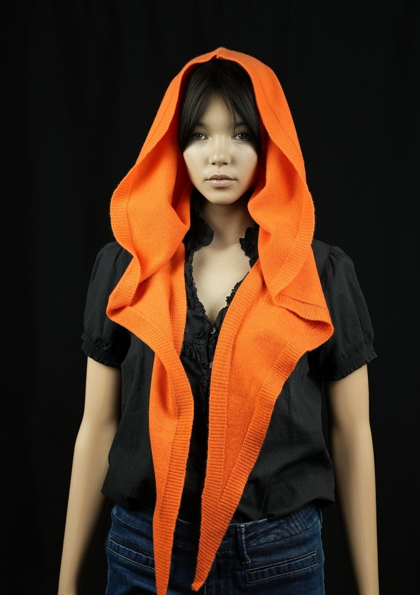 100% Merino Sophie Hood Scarf, Extra Long and Featherlight