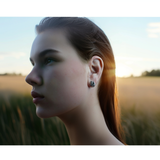 "Tressa Weave" 925 Sterling Silver Stud Earrings