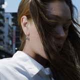 "Minetta Brook" 925 Sterling Silver Dangle and Hoop Earring