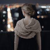 Scarf with Sleeves - Macaron Beige