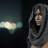 Scarf with Sleeves - Dove Grey