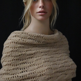 Scarf with Sleeves - Macaron Beige