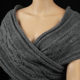 Unique Infinity Scarf made with clotted yarn