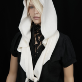 Triangle Mohair Hood Scarf, Extra Long and Featherlight