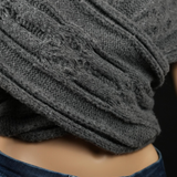 Unique Infinity Scarf made with clotted yarn