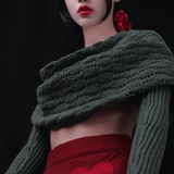 Scarf with Sleeves - Forest Green